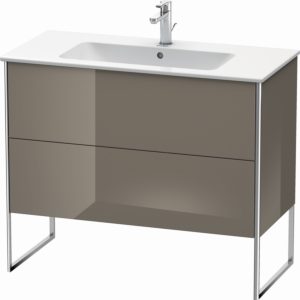 Duravit XSquare Duravit XS444708989 101x59,2x47,8cm, 2 tiroirs, flanelle gris brillant