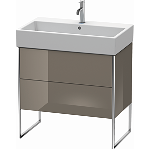 Duravit XSquare Waschtisch-Unterschrank XS447508989 78,4x49,1x46cm, 2 Auszüge, Flannel Grey hochglanz
