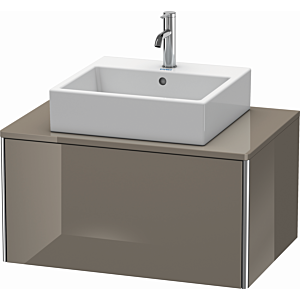 Duravit XSquare Duravit XS490008989 80x40x54.8cm, 2000 coulissant, gris flanelle brillant