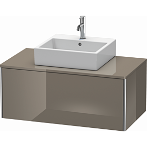 Duravit XSquare Waschtisch-Unterschrank XS490108989 100x40x54,8cm, 1 Auszug, Flannel Grey hochglanz