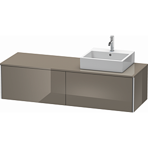 Duravit XSquare Duravit XS4904R8989 160x40x54.8cm, coulissant, droite, flanelle gris brillant