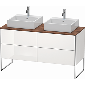 Duravit XSquare Duravit XS4926B8585 140x53.8x54.8cm, 4 coulissants, des deux côtés, blanc brillant