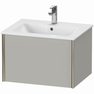 Duravit XViu Waschtisch-Unterschrank XV40250B107 61 x 40 x 48 cm, betongrau matt, 1 Auszug, wandhängend, champagner matt