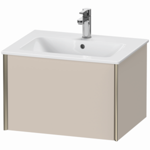Duravit XViu vanity unit XV40250B191 61 x 40 x 48 cm, matt taupe, 2000 pull-out, wall-hung, matt champagne