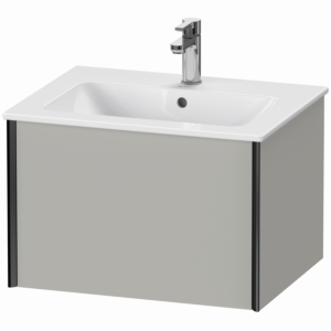 XViu Duravit vasque XV40250B207 61 x 40 x 48 cm, gris béton mat, 2000 , suspendu, noir mat