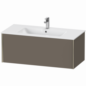 XViu Duravit vasque XV40270B190 101 x 40 x 48 cm, flanelle gris soie mat, 2000 , suspendu, champagne mat