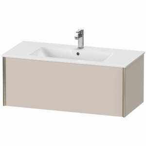 Duravit XViu Waschtisch-Unterschrank XV40270B191 101 x 40 x 48 cm, taupe matt, 1 Auszug, wandhängend, champagner matt