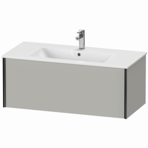 Duravit XViu vanity unit XV40270B207 101 x 40 x 48 cm, concrete gray matt, 2000 pull-out, wall-hung, black matt