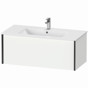 XViu Duravit vasque XV40270B218 101 x 40 x 48 cm, blanc mat, 2000 coulissant, suspendu, noir mat