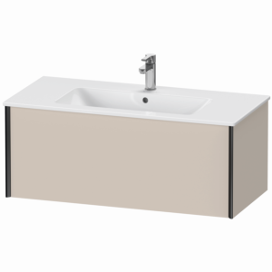 Duravit XViu vanity unit XV40270B291 101 x 40 x 48 cm, matt taupe, 2000 pull-out, wall-hung, matt black