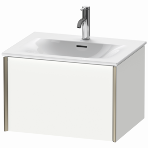 Duravit XViu vanity unit XV40320B118 61 x 39.7 x 48 cm, matt white, 2000 pull-out, matt champagne