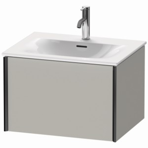 Duravit XViu vanity unit XV40320B207 61 x 39.7 x 48 cm, concrete gray matt, 2000 pull-out, black matt