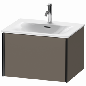 XViu Duravit vasque XV40320B290 61 x 39,7 x 48 cm, flanelle gris soie mat, 2000 , noir mat