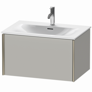 XViu Duravit vasque XV40330B107 71 x 39,7 x 48 cm, gris béton mat, 2000 , champagne mat