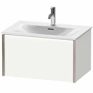 Duravit XViu vanity unit XV40330B118 71 x 39.7 x 48 cm, matt white, 2000 pull-out, matt champagne