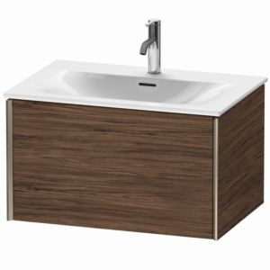 Duravit XViu vanity unit XV40330B121 71 x 48 x 39.7 cm, dark walnut, 1 drawer, champagne matt