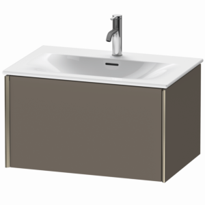 Duravit XViu Waschtisch-Unterschrank XV40330B190 71 x 39,7 x 48 cm, flannel grey seidenmatt, 1 Auszug, champagner matt
