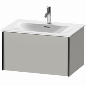 Duravit XViu vanity unit XV40330B207 71 x 39.7 x 48 cm, concrete gray matt, 2000 pull-out, black matt