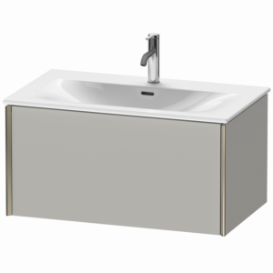 XViu Duravit vasque XV40340B107 81 x 39,7 x 48 cm, gris béton mat, 2000 , champagne mat