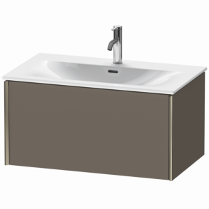 XViu Duravit vasque XV40340B190 81 x 39,7 x 48 cm, flanelle gris soie mat, 2000 , champagne mat