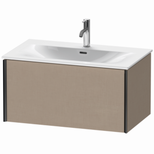 Duravit XViu Waschtisch-Unterschrank XV40340B275 81 x 39,7 x 48 cm, leinen, 1 Auszug, schwarz matt