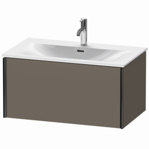 XViu Duravit vasque XV40340B290 81 x 39,7 x 48 cm, flanelle gris soie mat, 2000 , noir mat