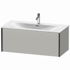 XViu Duravit vasque XV40350B207 101 x 39,7 x 48 cm, gris béton mat, 2000 , noir mat