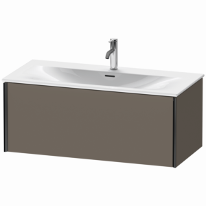 Duravit XViu Waschtisch-Unterschrank XV40350B290 101 x 39,7 x 48 cm, flannel grey seidenmatt, 1 Auszug, schwarz matt