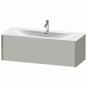XViu Duravit vasque XV40360B107 121 x 39,7 x 48 cm, gris béton mat, 2000 , champagne mat