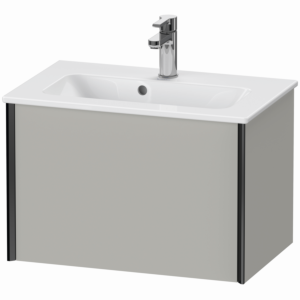 Duravit XViu vanity unit XV40780B207 61 x 40 x 39 cm, concrete gray matt, 2000 pull-out, wall-hung, black matt
