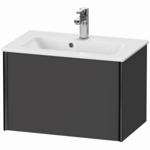 Duravit XViu vanity unit XV40780B249 61 x 40 x 39 cm, graphite matt, 2000 pull-out, wall-hung, black matt