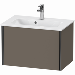 Duravit XViu vanity unit XV40780B290 61 x 40 x 39 cm, flannel gray silk matt, 2000 pull-out, wall-hung, black matt