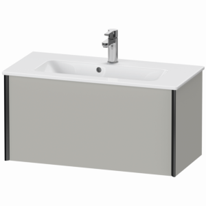 XViu Duravit vasque XV40790B207 81 x 40 x 39 cm, gris béton mat, 2000 , suspendu, noir mat