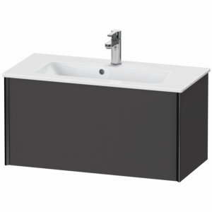 Duravit XViu vanity unit XV40790B249 81 x 40 x 39 cm, graphite matt, 2000 pull-out, wall-hung, black matt