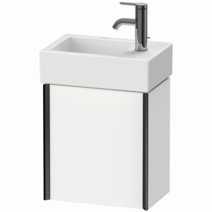 Duravit XViu Waschtisch-Unterschrank XV4230LB218 36,4 x 39,7 x 23,4 cm, links, weiß matt, 1 Tür, schwarz matt