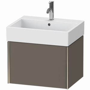 XViu Duravit vasque XV42340B190 58,4 x 39,7 x 45,4 cm, flanelle gris soie mat, 2000 , champagne mat
