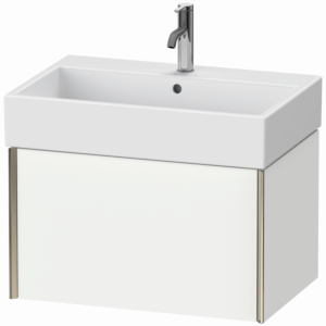 Duravit XViu vanity unit XV42350B118 68.4 x 39.7 x 45.4 cm, matt white, 2000 pull-out, matt champagne