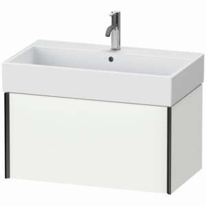 Duravit XViu vanity unit XV42360B218 78.4 x 39.7 x 45.4 cm, matt white, 2000 pull-out, matt black