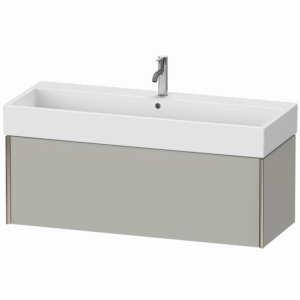 Duravit XViu Waschtisch-Unterschrank XV42380B107 118,4 x 39,7 x 45,4 cm, betongrau matt, 1 Auszug, champagner matt
