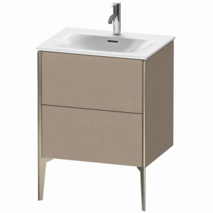 Duravit XViu Waschtisch-Unterschrank XV43000B175 61 x 59,1 x 48 cm, leinen, 2 Auszüge, champagner matt