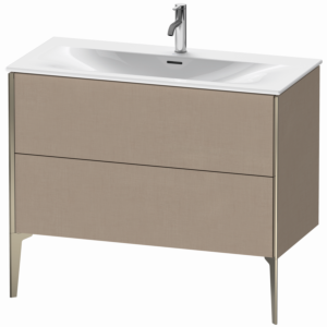 Duravit XViu vanity unit XV43030B175 101 x 59, 2000 x 48 cm, linen, 2 pull-outs, matt champagne