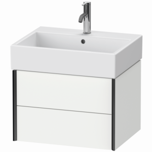 Duravit XViu vanity unit XV43340B218 58.4 x 39.7 x 45.4 cm, matt white, 2 drawers, matt black