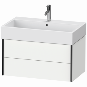 Duravit XViu vanity unit XV43360B218 78.4 x 39.7 x 45.4 cm, matt white, 2 drawers, matt black