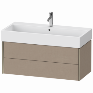 Duravit XViu Waschtisch-Unterschrank XV43370B175 98,4 x 39,7 x 45,4 cm, leinen, 2 Schubkästen, champagner matt