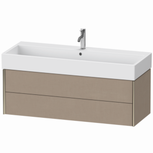 Duravit XViu Waschtisch-Unterschrank XV43380B175 118,4 x 39,7 x 45,4 cm, leinen, 2 Schubkästen, champagner matt