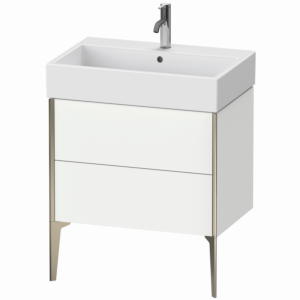 Duravit XViu vanity unit XV45350B118 68.4 x 49.3 x 45.4 cm, matt white, 2 pull-outs, matt champagne
