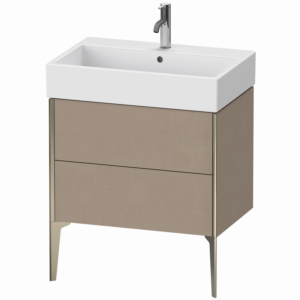 Duravit XViu Waschtisch-Unterschrank XV45350B175 68,4 x 49,3 x 45,4 cm, leinen, 2 Auszüge, champagner matt