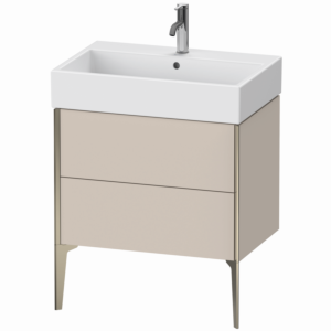 Duravit XViu Waschtisch-Unterschrank XV45350B191 68,4 x 49,3 x 45,4 cm, taupe matt, 2 Auszüge, champagner matt