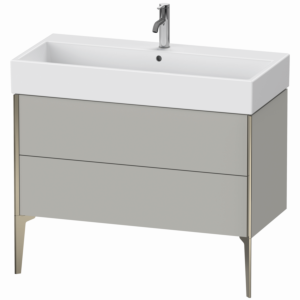 Duravit XViu Waschtisch-Unterschrank XV45370B107 98,4 x 49,3 x 45,4 cm, betongrau matt, 2 Auszüge, champagner matt