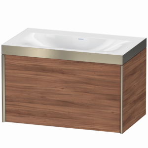 XViu Duravit vasque XV4610NB179P 80x48cm, 2000 , champagne mat, Cadres P, noyer naturel